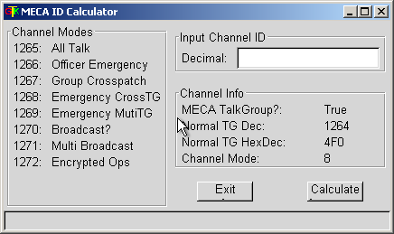 Trunking ID calculator on Windows!