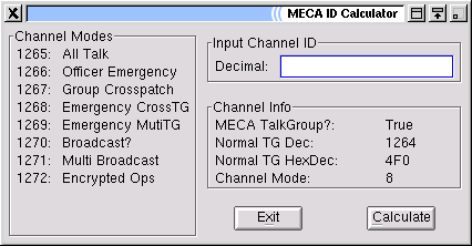 Trunking ID calculator on Linux